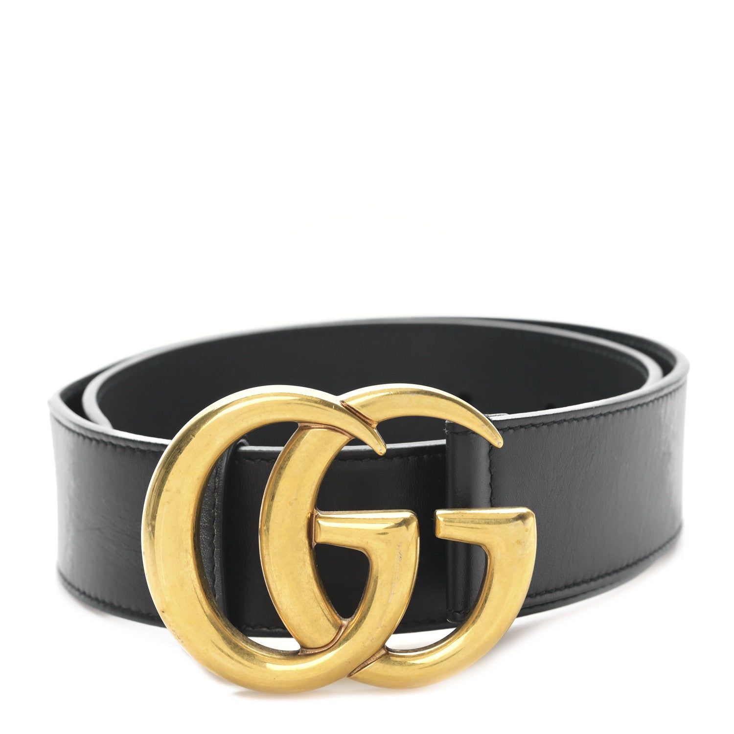 Gucci Calfskin Double G 40mm Belt 65 26 Black 1 of 4