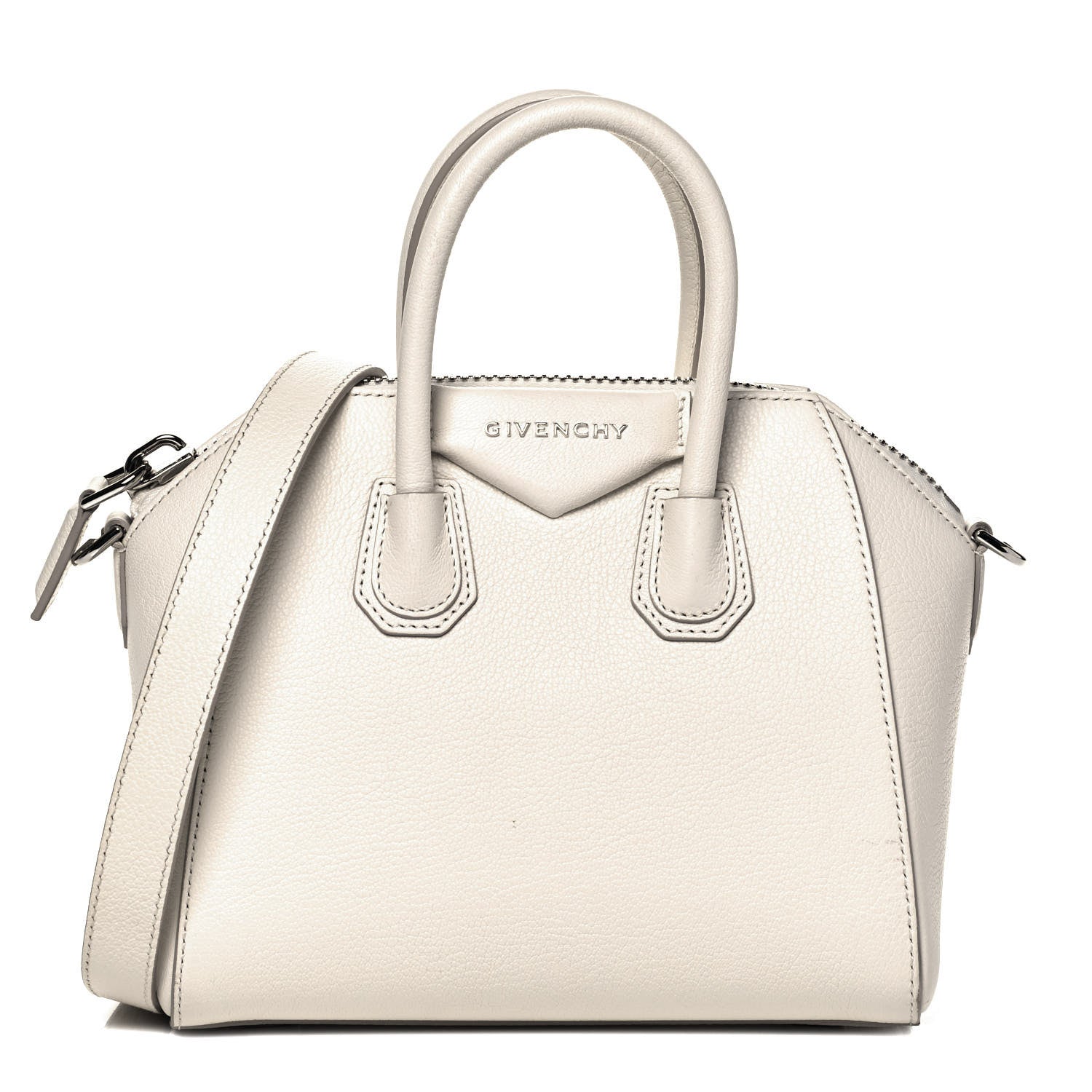 Givenchy Sugar Goatskin Mini Antigona White 1 of 9