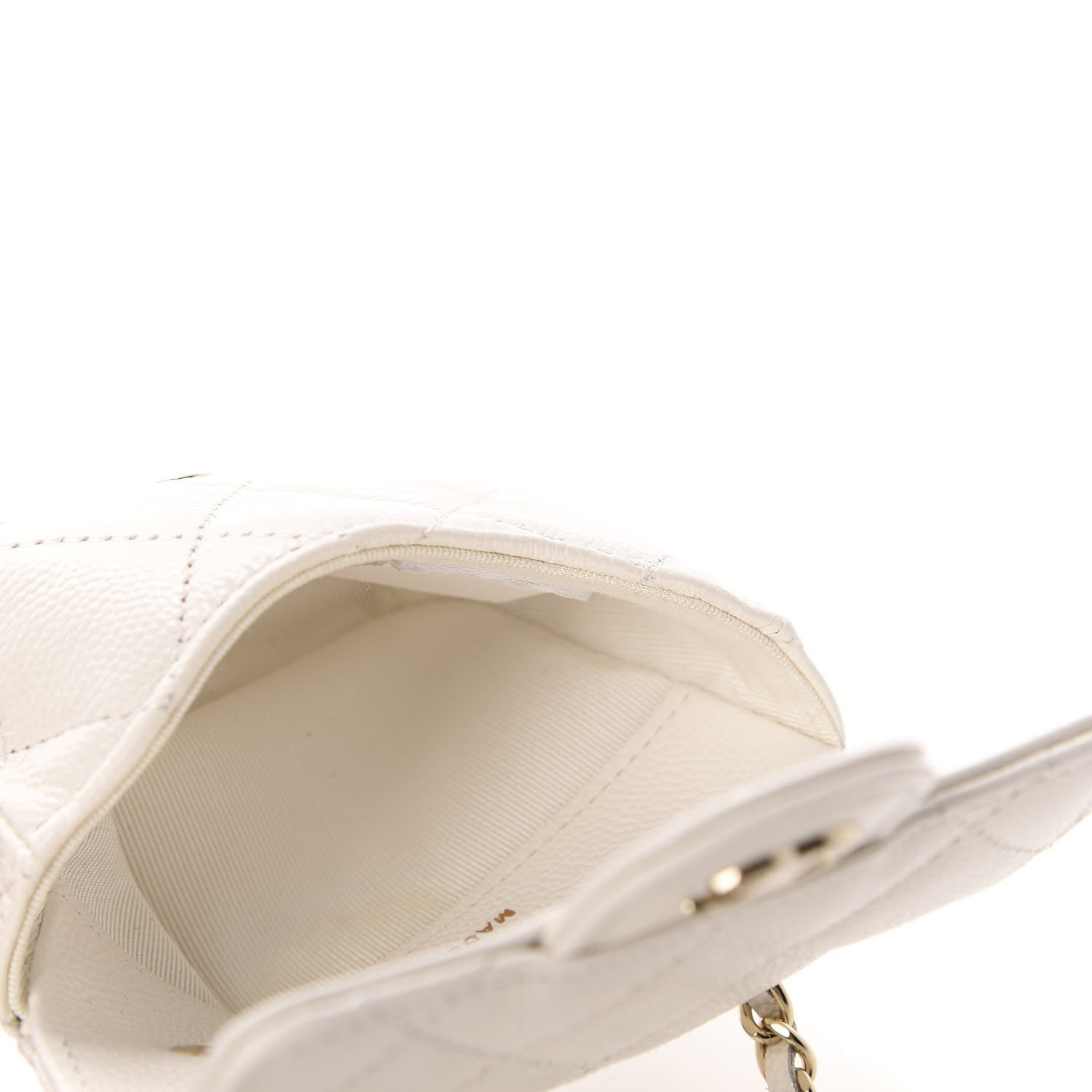 Chanel Caviar Quilted Belt Bag White 5 of 12