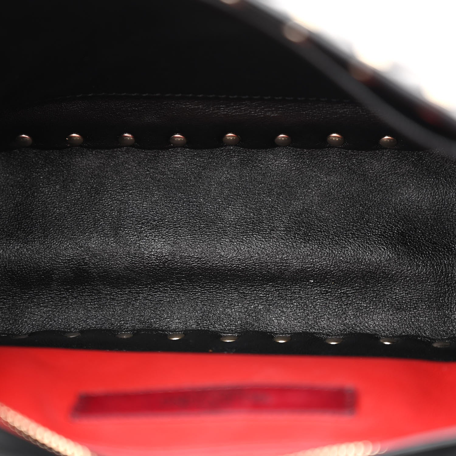 Valentino Garavani Lambskin VLTN Print Medium Rockstud Spike Shoulder Bag Black 5 of 11