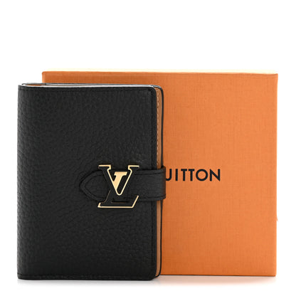 Louis Vuitton Taurillon Capucines Vertical Card Holder Black Black 9 of 9