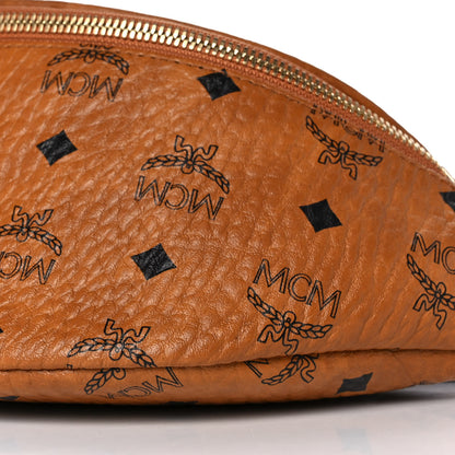 MCM Visetos Medium Fusten Belt Bag Cognac 9 of 10