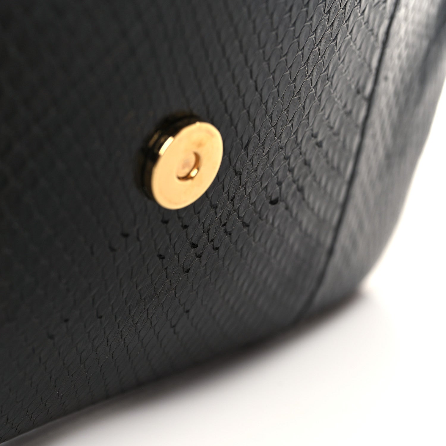 Gucci Snakeskin Rajah Broadway Envelope Clutch Black 10 of 10