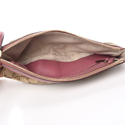 Gucci Monogram Bamboo Zip GG Wristlet Pink 5 of 7