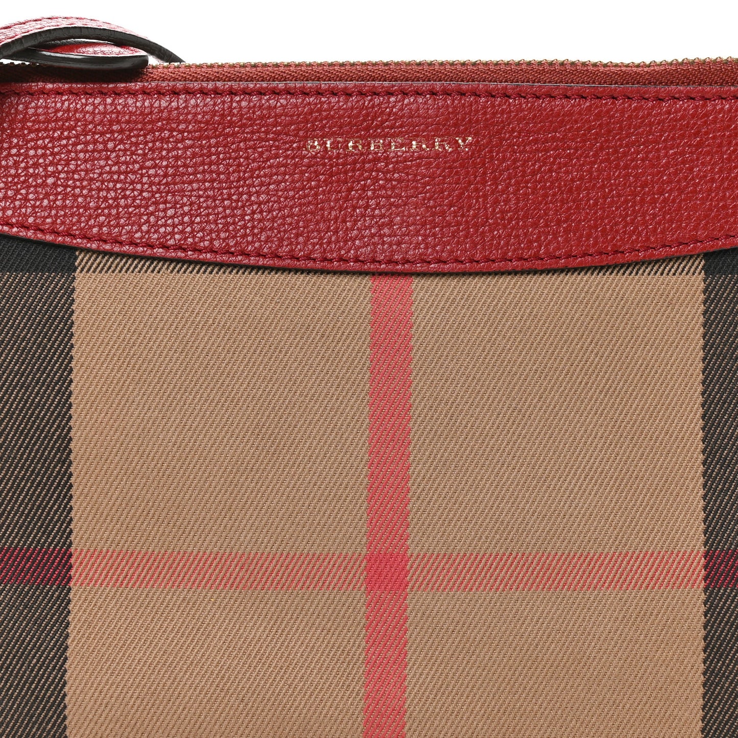House Check Derby Peyton Crossbody Clutch Bag Red