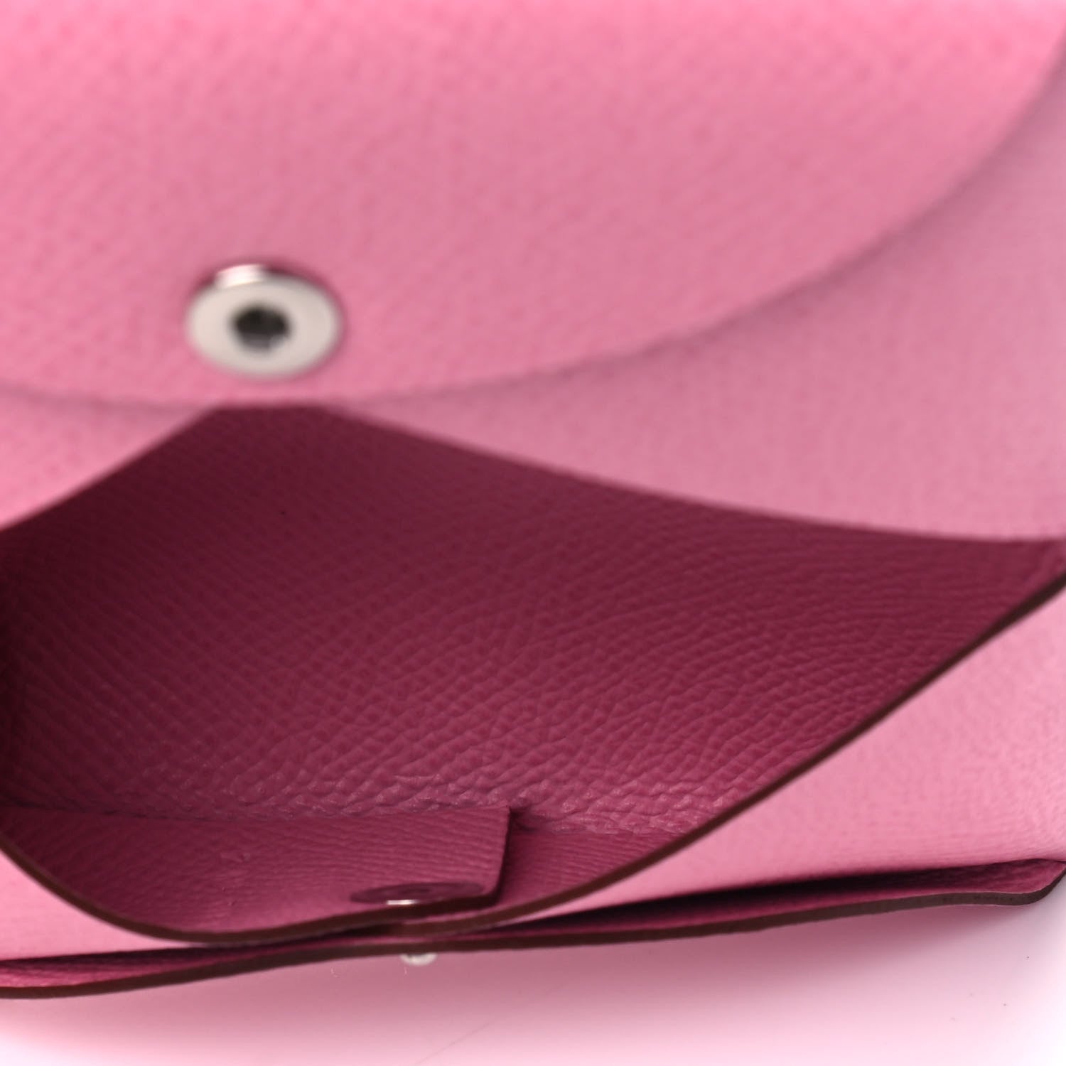 Hermes Epsom Calvi Card Case 5P Pink 4 of 4