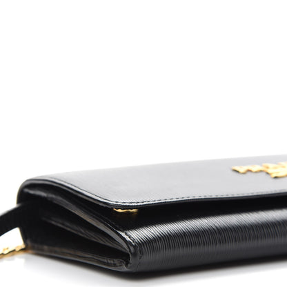 Prada Vitello Move Chain Wallet Black 7 of 8