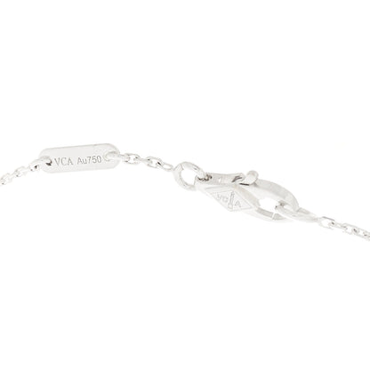 Van Cleef & Arpels 18K White Gold Diamond Sweet Alhambra Bracelet 4 of 5