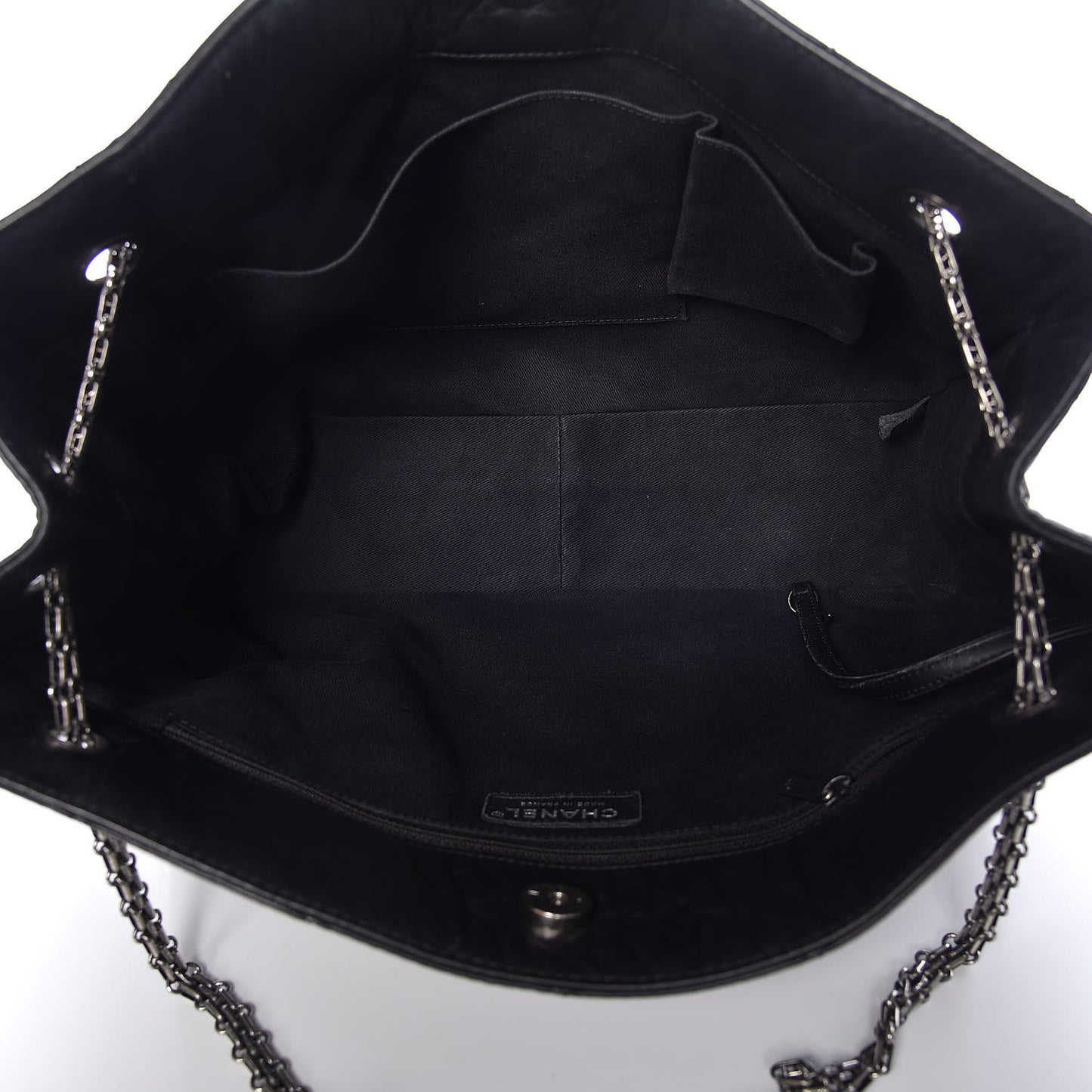 Aged Calfskin Quilted Reissue 2.55 Tote Black