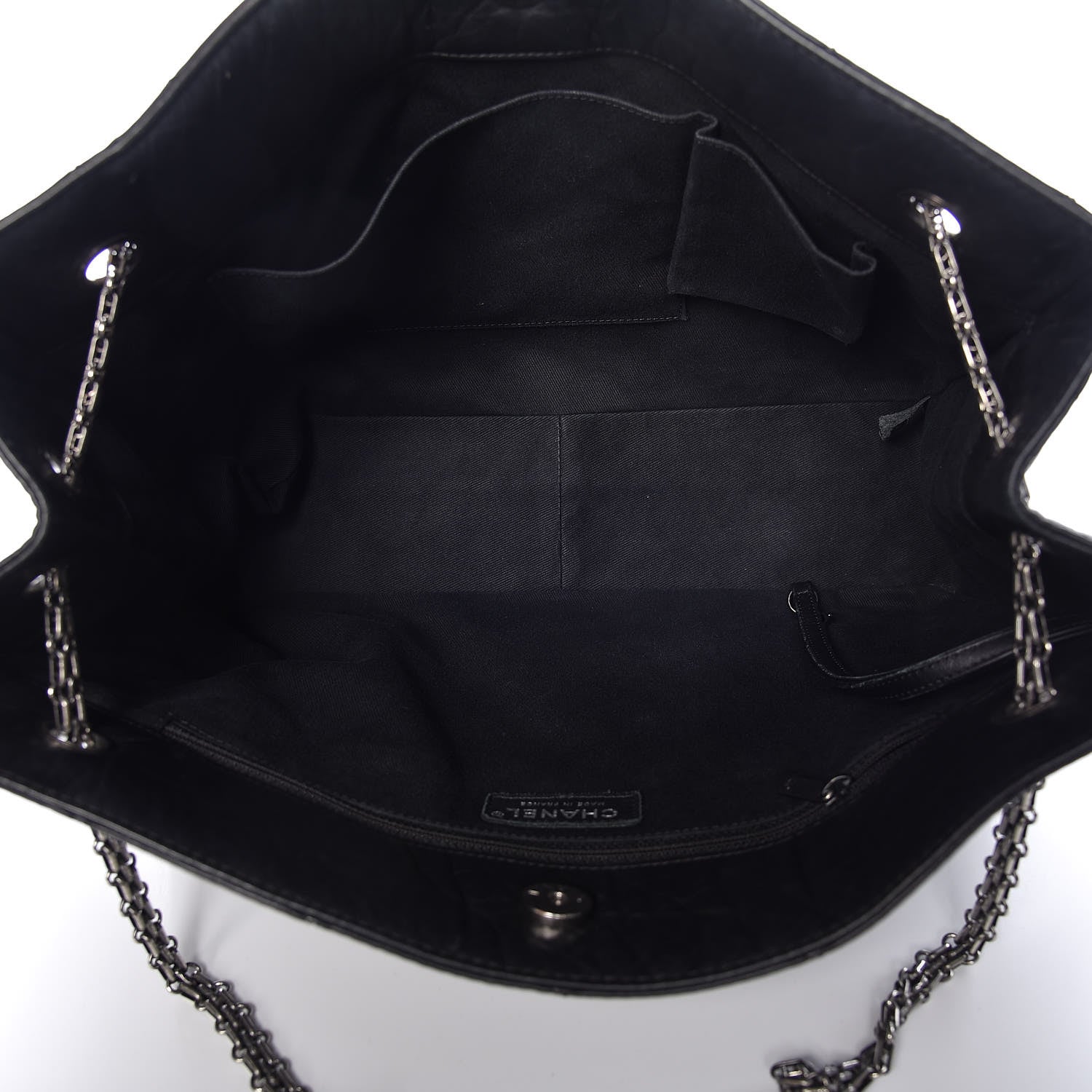 Chanel Aged Calfskin Quilted Reissue 2.55 Tote Black 5 of 9