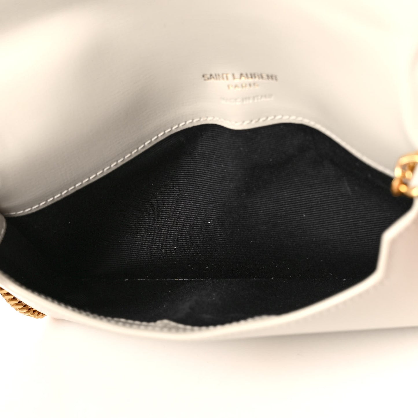 Smooth Calfskin Monogram Phone Holder Crossbody Blanc Vintage