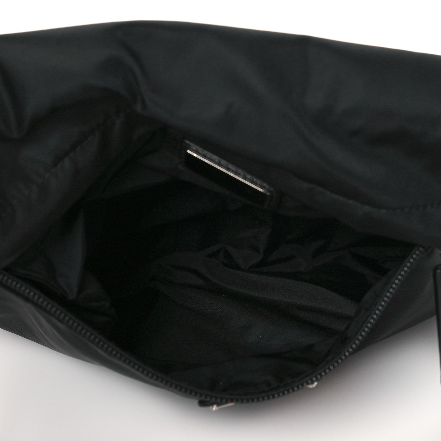 Prada Tessuto Nylon Flat Flap Messenger Bag Black 5 of 9