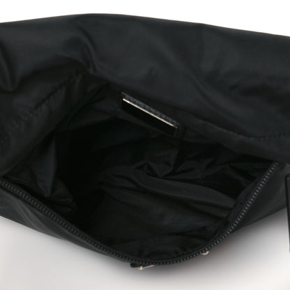 Prada Tessuto Nylon Flat Flap Messenger Bag Black 5 of 9