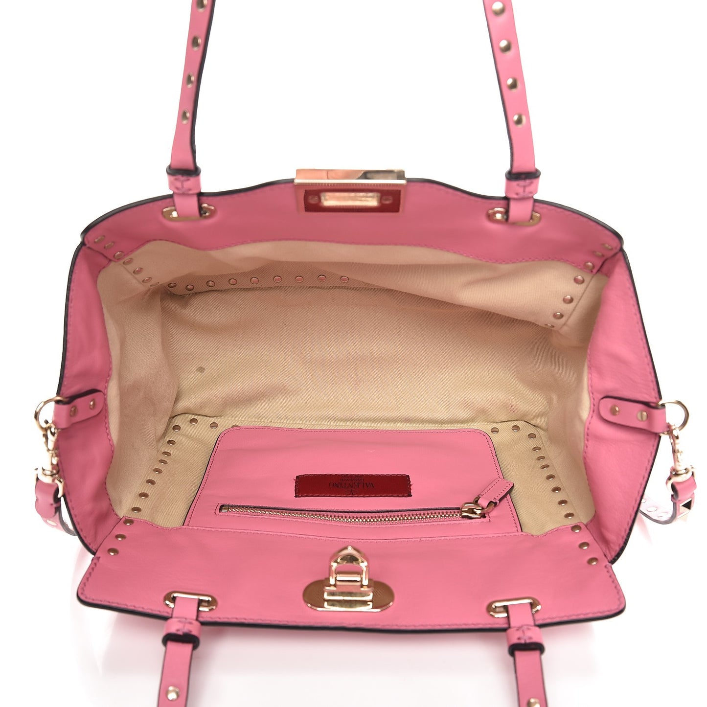 Vitello Small Rockstud Tote Ninphea