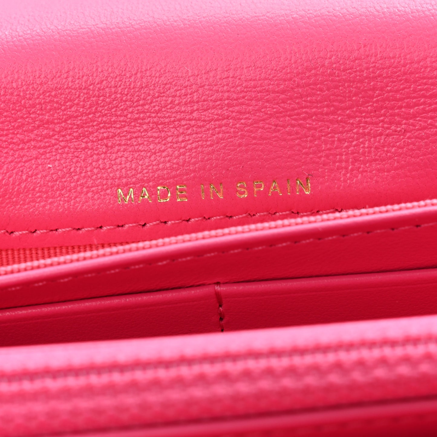 Lambskin Quilted Chanel 19 Flap Wallet Dark Pink