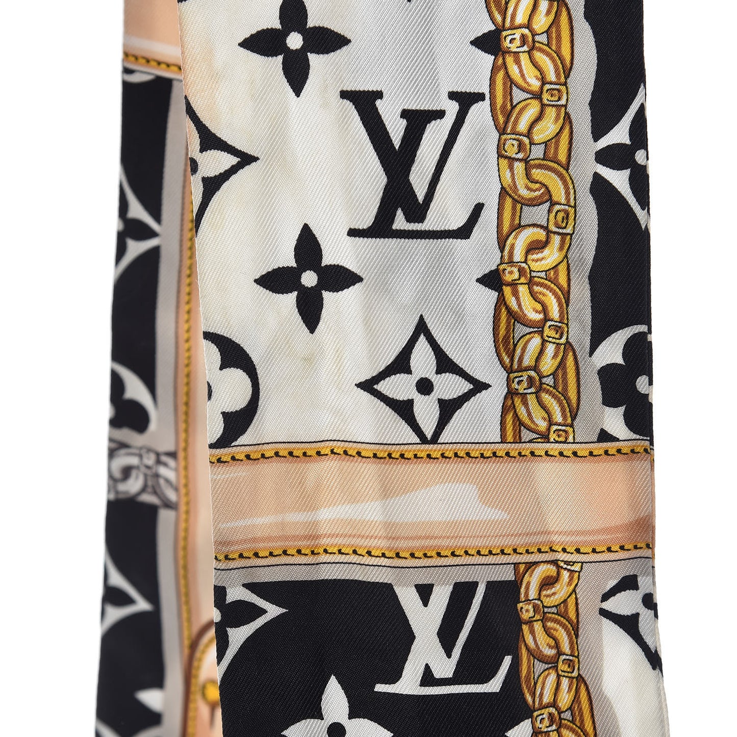 Silk Monogram Confidential Bandeau Black