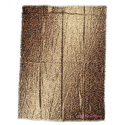 Louis Vuitton Cashmere Silk Leopard Stole Brown 1 of 4