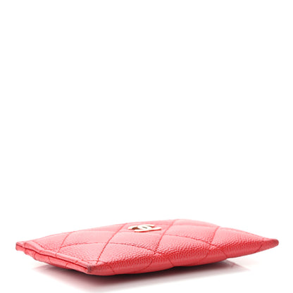Chanel Caviar Quilted Card Holder Red 3 of 10
