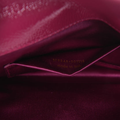 Saint Laurent Textured Patent Small Belle De Jour Clutch Fuchsia 7 of 8