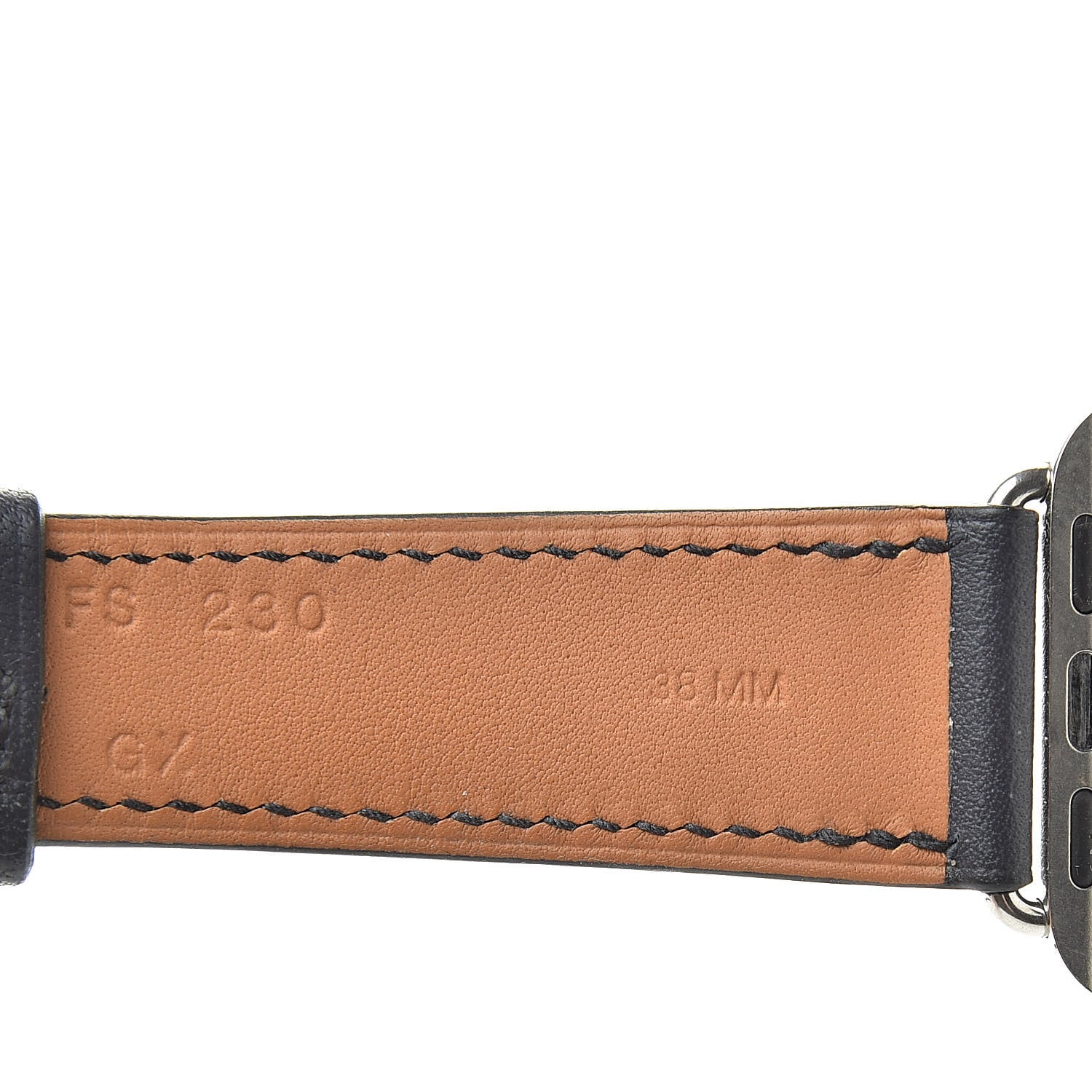 Hermes Swift 38mm Apple Watch Double Tour Band Bleu Indigo 4 of 6