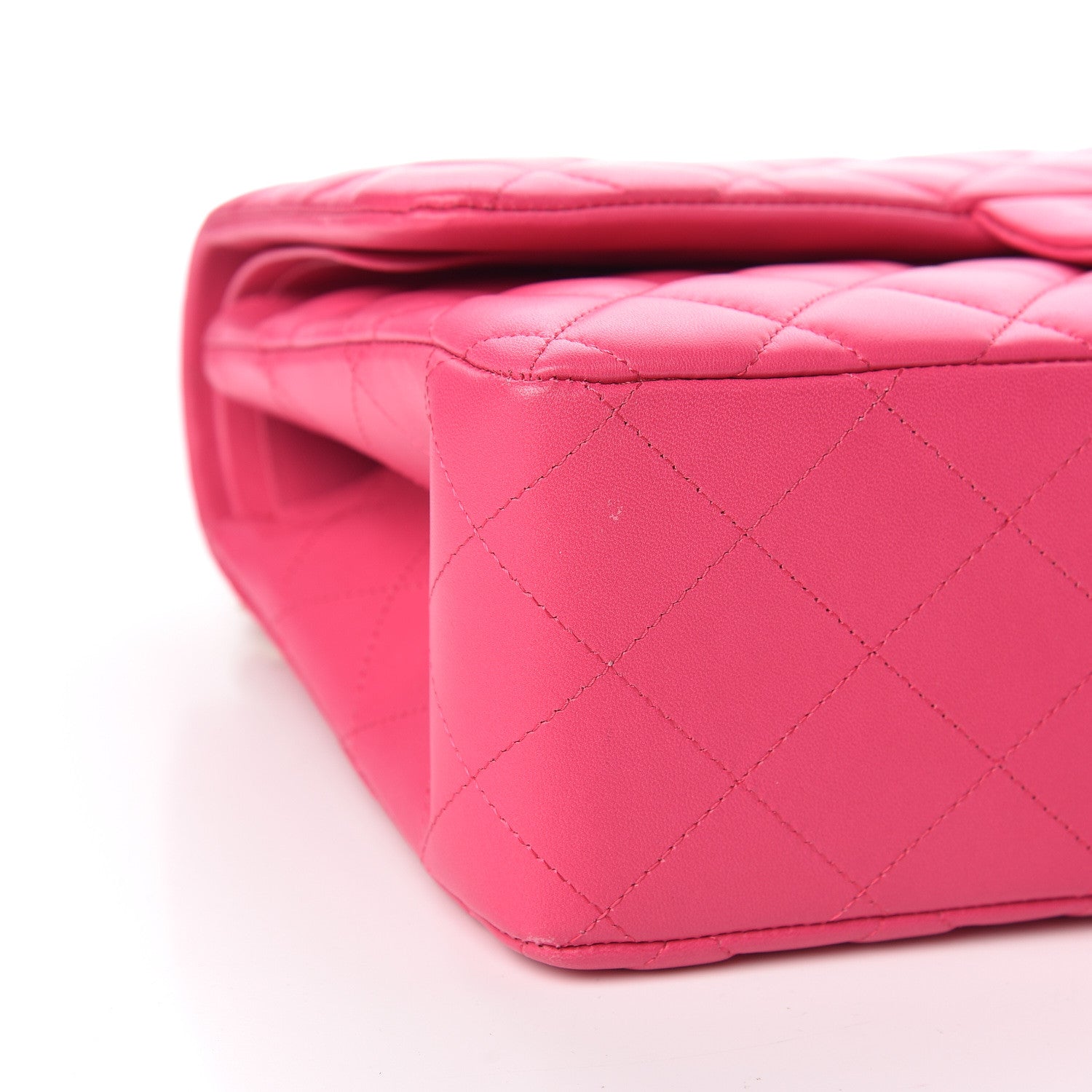 Chanel Lambskin Quilted Jumbo Double Flap Fuchsia 8 of 11