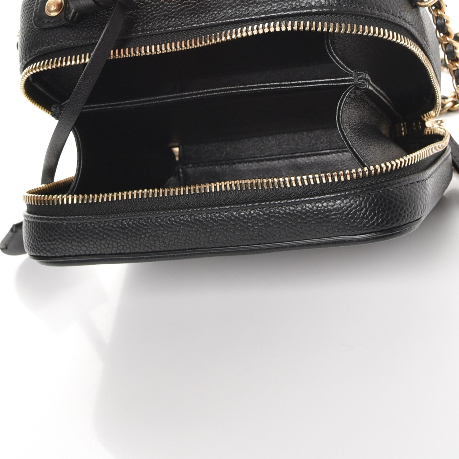 Chanel Caviar Quilted Small CC Filigree Vanity Case Black 5 of 8