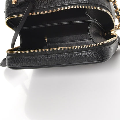 Chanel Caviar Quilted Small CC Filigree Vanity Case Black 5 of 8