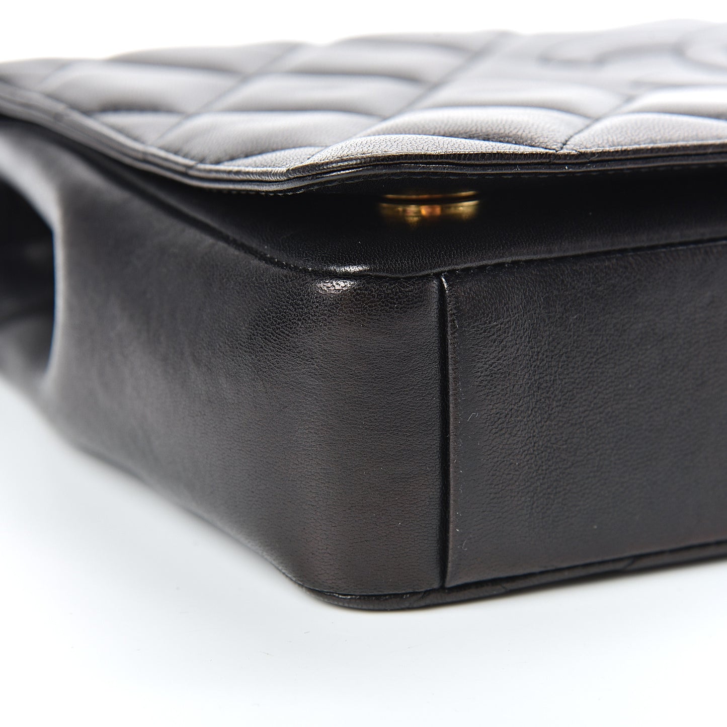 Lambskin Quilted Medium Diamond CC Flap Black