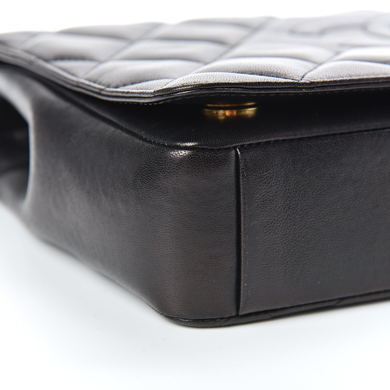 Chanel Lambskin Quilted Medium Diamond CC Flap Black 9 of 20