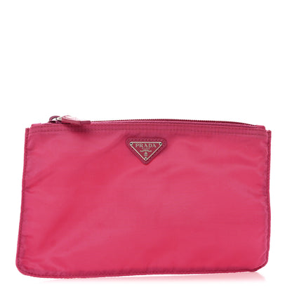 Prada Tessuto Nylon Small Flat Pouch Fuxia 1 of 9
