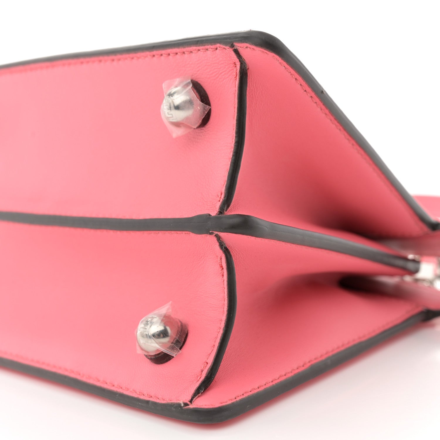 Fendi Shiny Nappa Petite Peekaboo I SEE U Satchel Pink Dalia 9 of 11