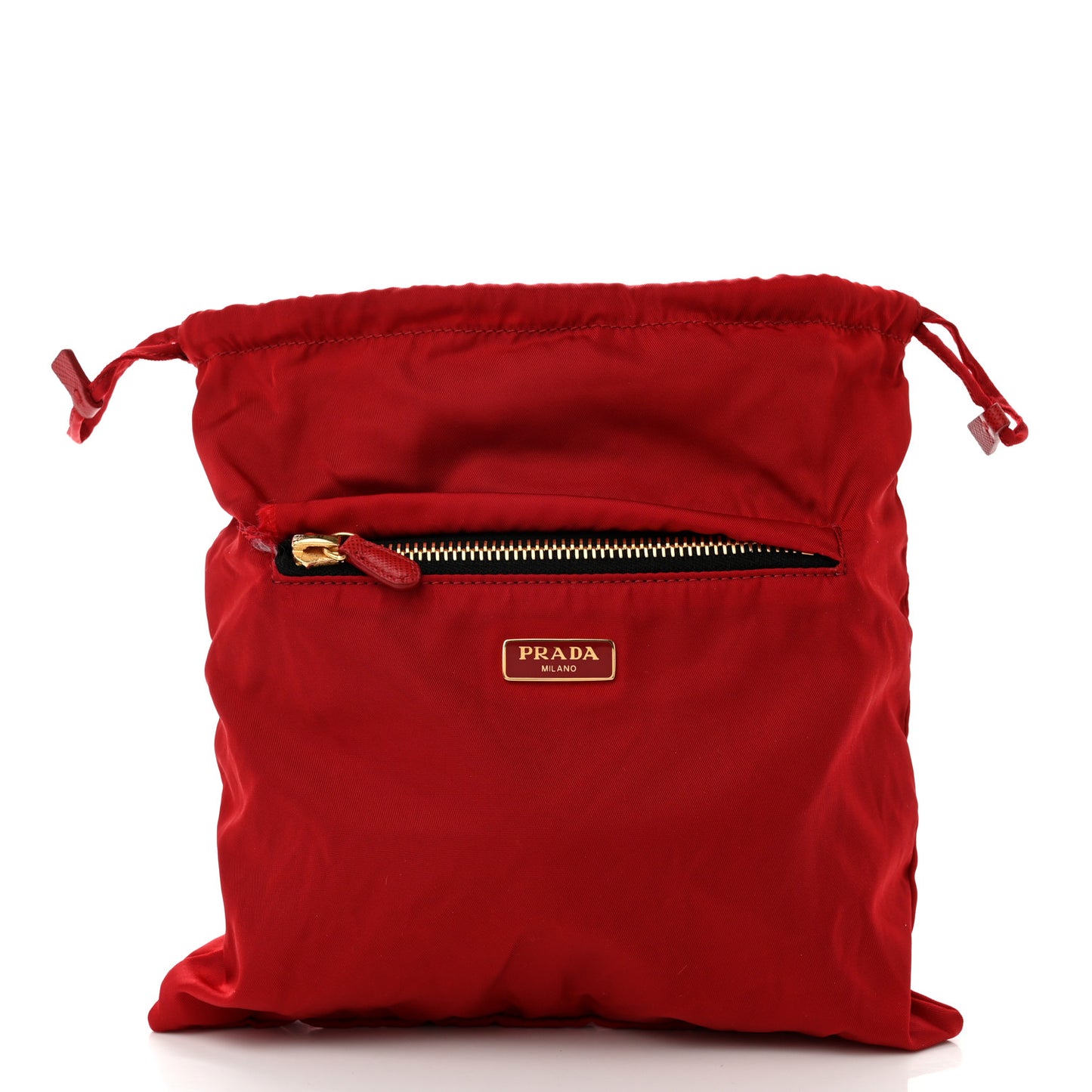Nylon Vela Reversible Travel Pouch Black Rosso