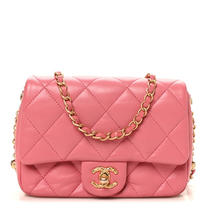 Chanel Lambskin Quilted CC Small Dynasty Flap Pink 1 of 10