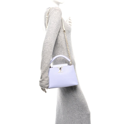 Louis Vuitton Taurillon Braided Chain Capucines BB Iris Creme 2 of 10