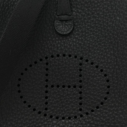 Hermes Taurillon Clemence Evelyne TPM Black 8 of 11