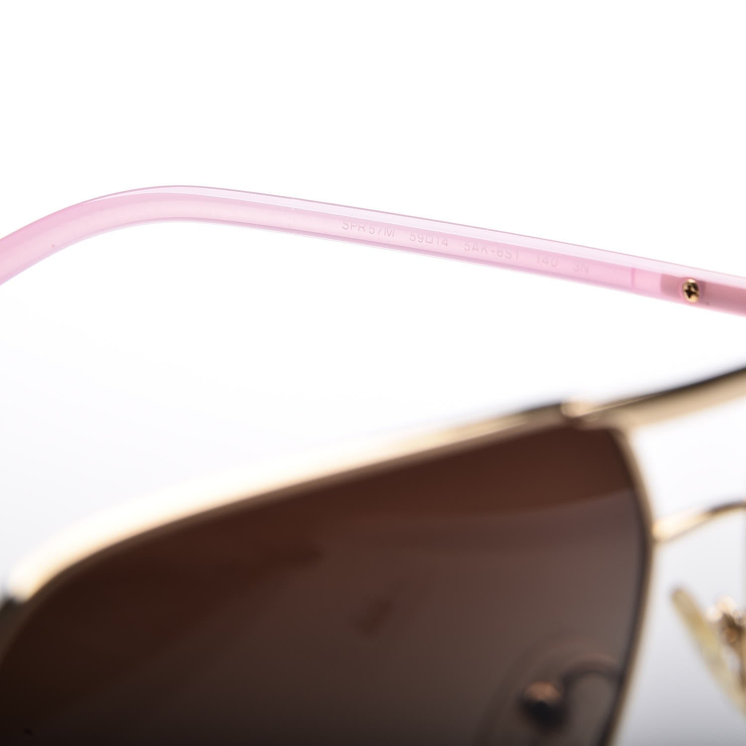 Prada Aviator Sunglasses SPR 57M Pink 9 of 10