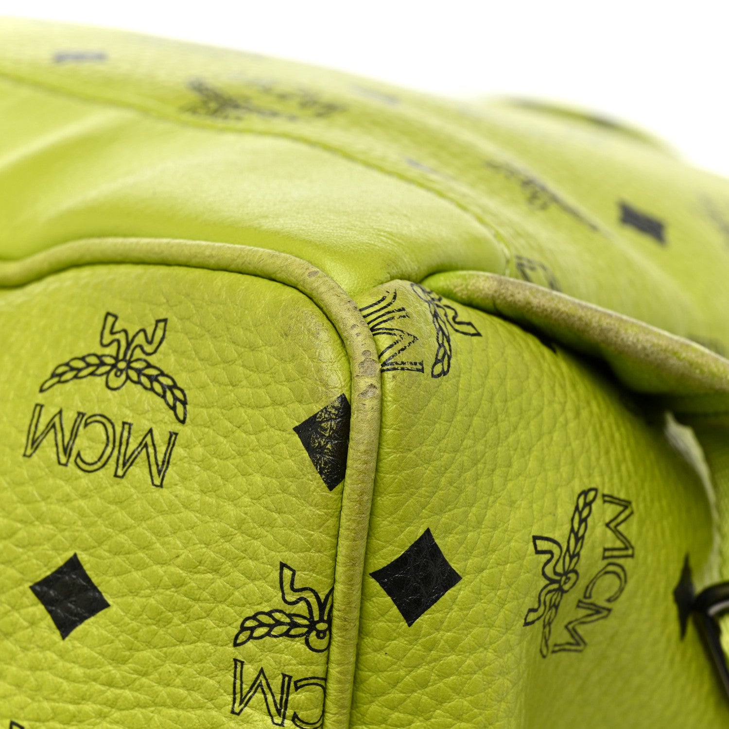 MCM Visetos Crown Stud Large Stark Backpack Green 20 of 23