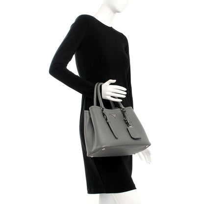 Prada Saffiano Cuir Double Handle Tote Marmo 3 of 10