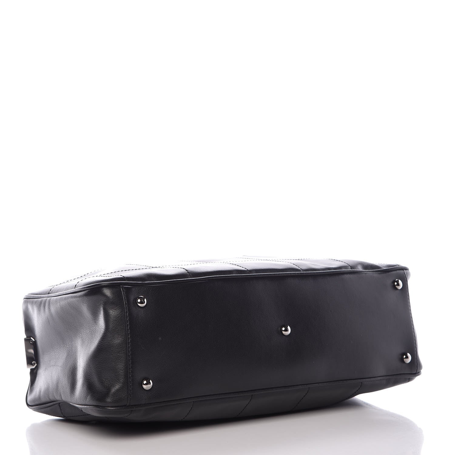 Chanel Lambskin Square Stitched Large Tote Black 4 of 9
