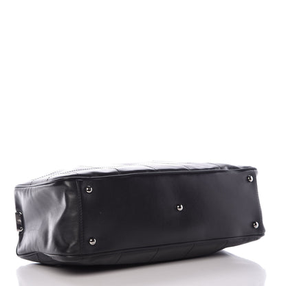 Chanel Lambskin Square Stitched Large Tote Black 4 of 9