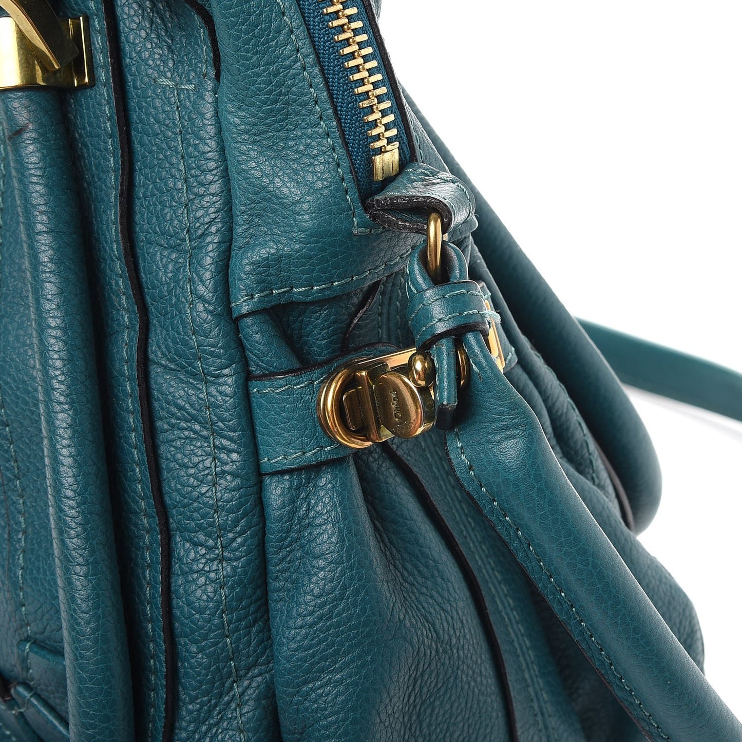 Calfskin Medium Paraty Peacock Blue