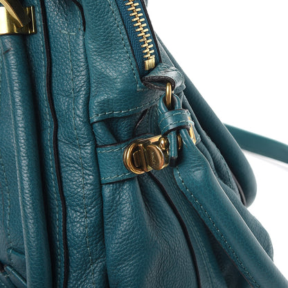 Chloe Calfskin Medium Paraty Peacock Blue 12 of 18
