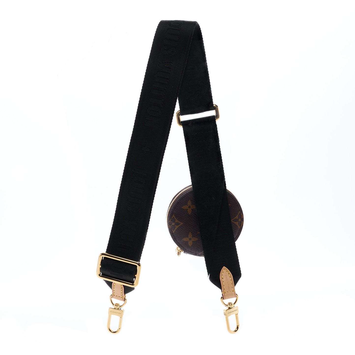 Monogram Multi Pochette Accessories Bandouliere Shoulder Strap Black