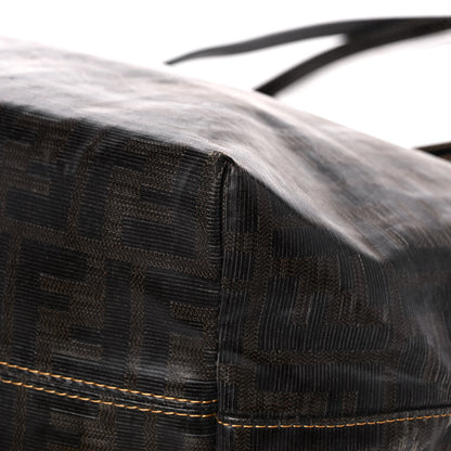 Fendi Zucca Spalmati Matrioska Roll Tote Tobacco Black 12 of 20