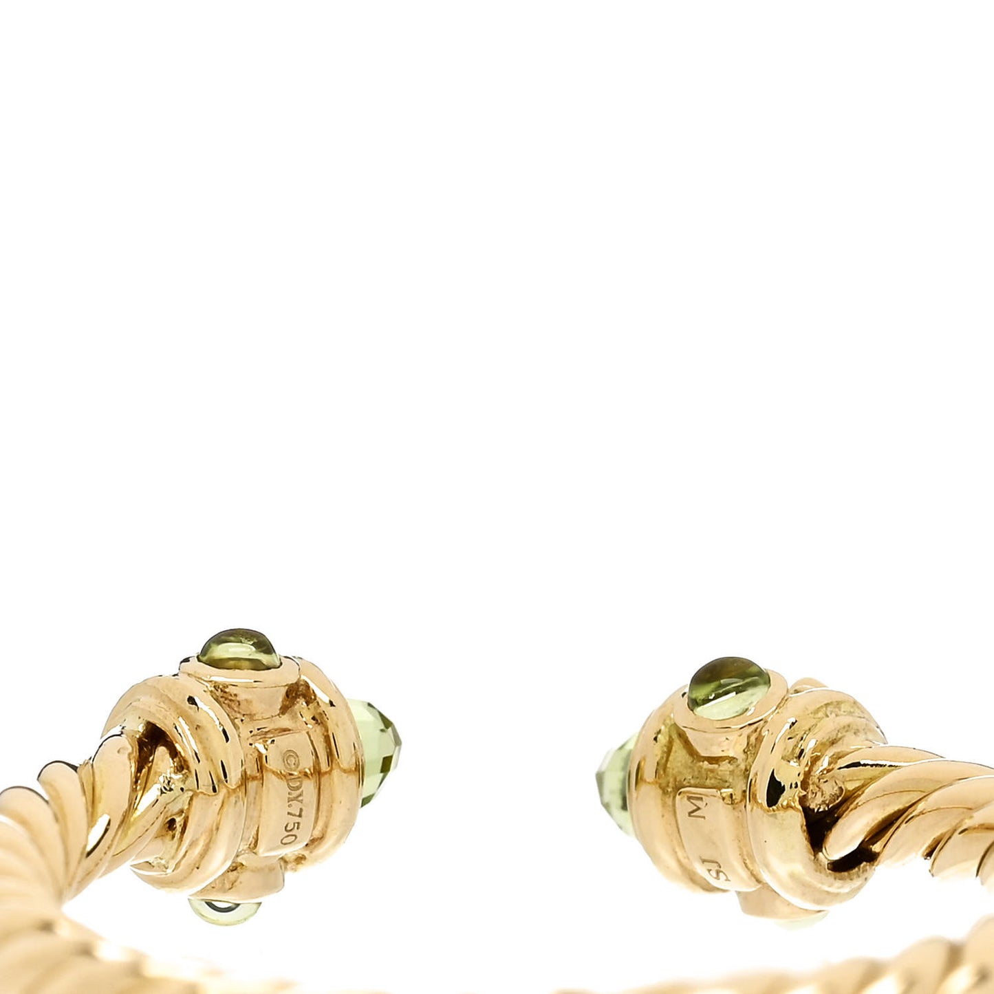 18K Yellow Gold Peridot Renaissance Ring 53 6.25