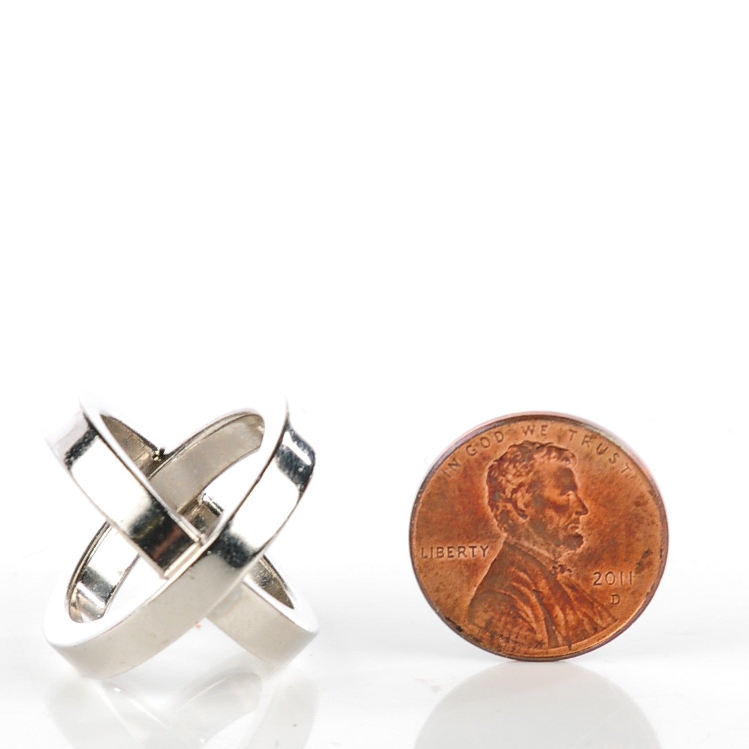 Hermes Cosmos Scarf Ring Silver 3 of 6
