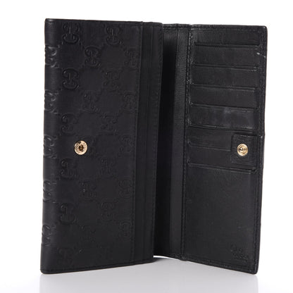 Gucci Guccissima Continental Flap Wallet Black 5 of 9