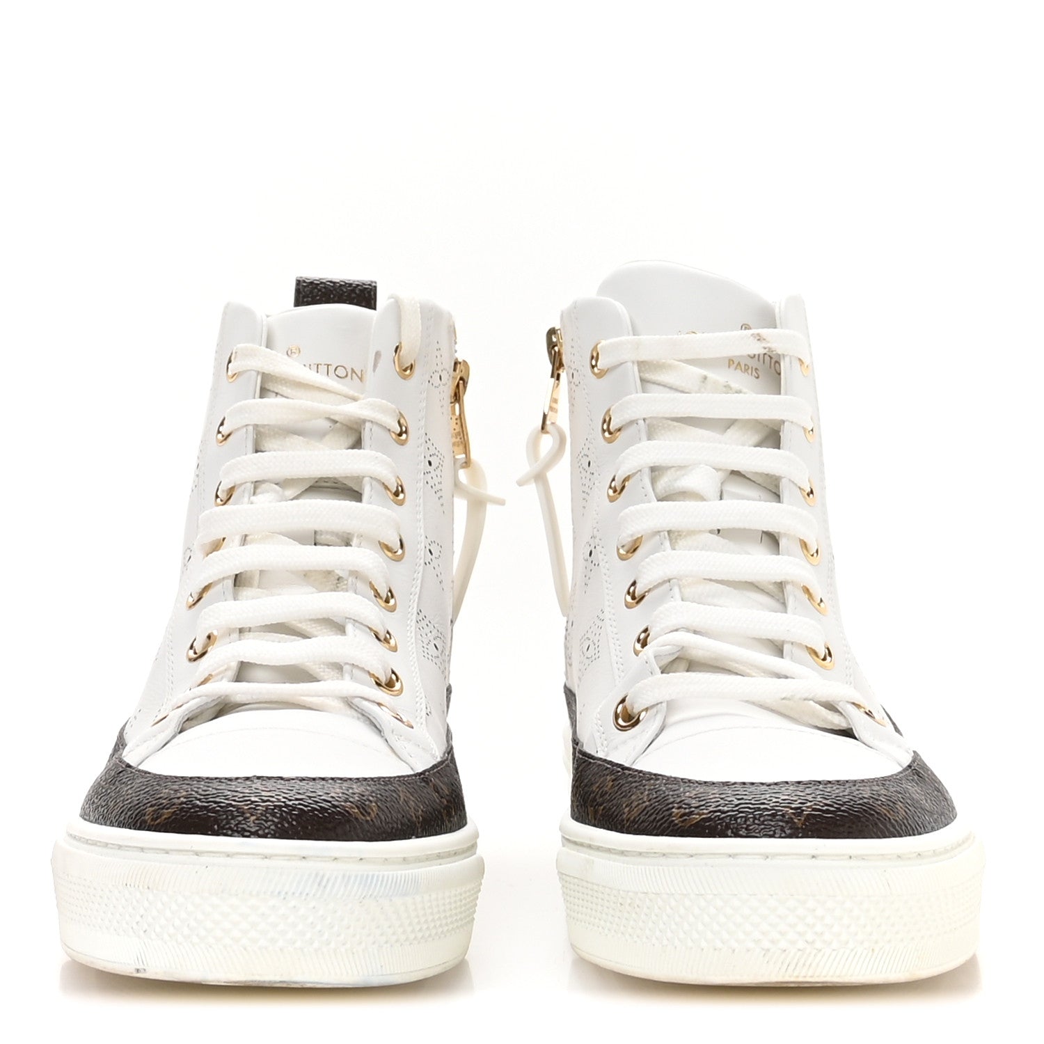 Louis Vuitton Mahina Stellar Sneaker Boots 35 White 1805266