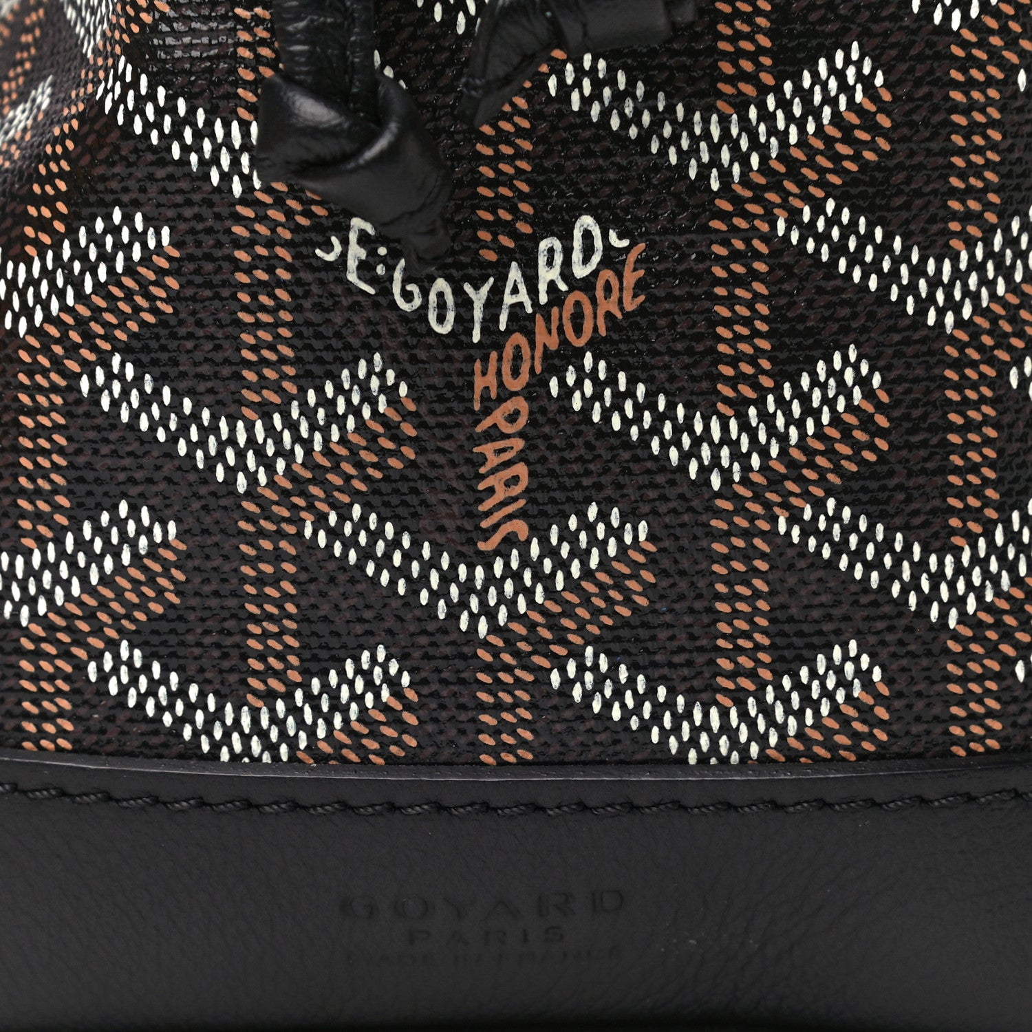 Goyard Goyardine Petit Flot Bucket Bag PM Black 11 of 11
