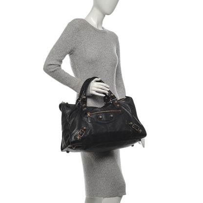 Balenciaga Agneau Giant 21 Rose Gold Hardware Work Black 2 of 6